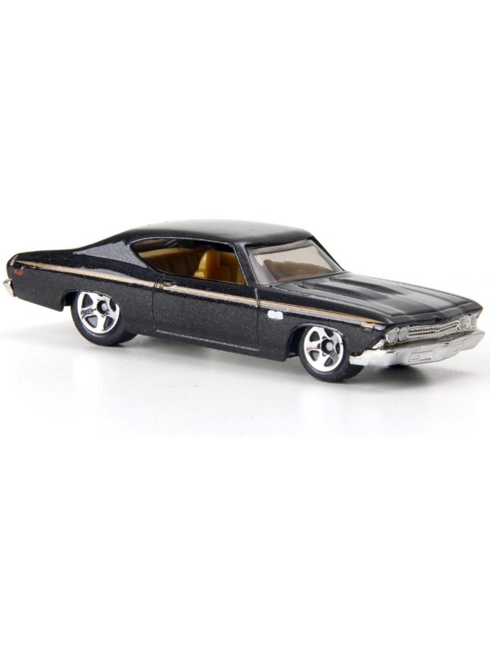Classic '69 Chevelle SS Hot Wheels - Black 5-Spoke Chrome, 1/64 Scale